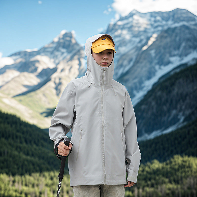 New Bird Home Outdoor Mountaineering Hard Shell Jacket Men's Three-proof Fabric Fashion Trendy Multi-color Optional Couple Jacket