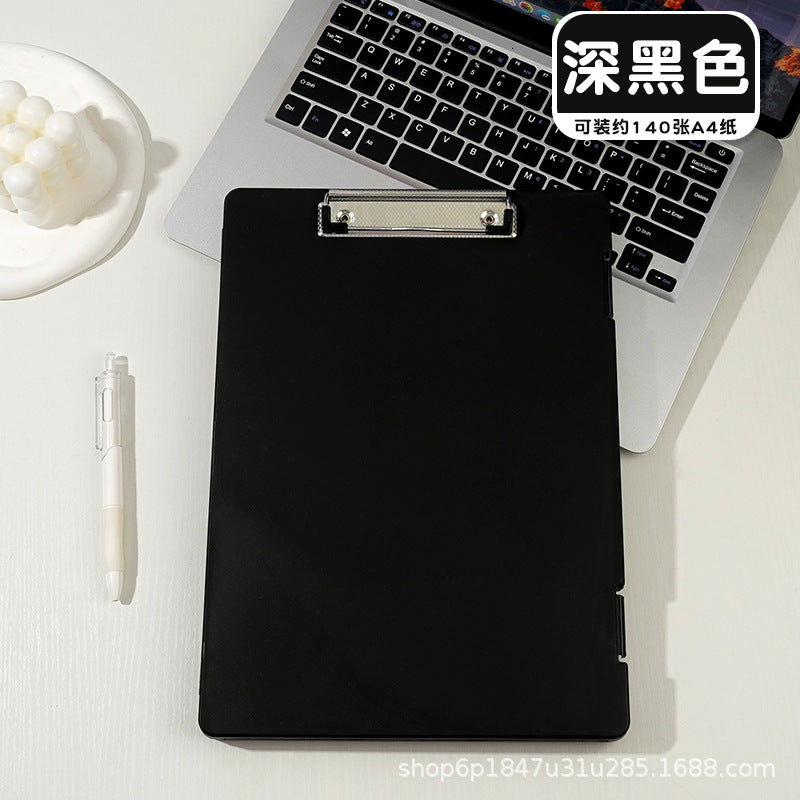 A4 folder paper material storage box student board clip writing pad multifunctional office file storage box
