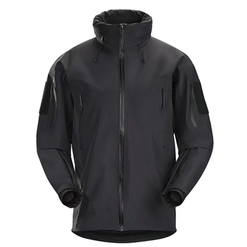 Bird's Home Outdoor Hard Shell Full Waterproof Jacket Men's Jacket Pressure Adhesive Windbreaker Jacket Lightweight Mountaineering Suit