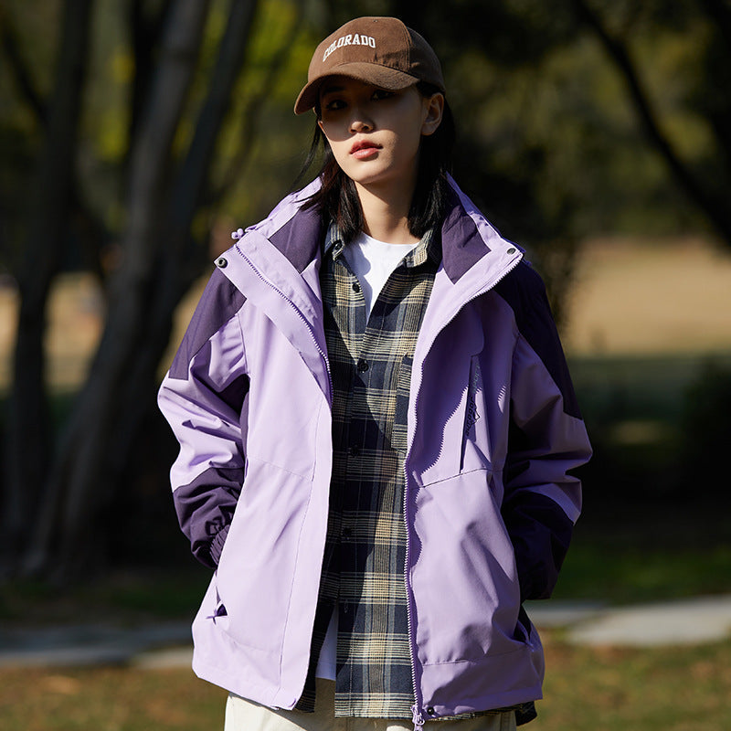 New Style Single Rustic Clothes Men's Windproof Waterproof Warm Jacket Couple's Mountaineering Outdoor Sports Leisure Sportswear