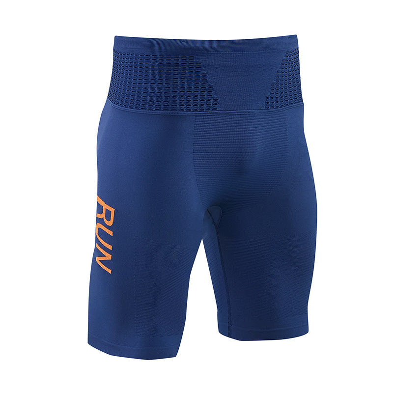 Summer Marathon Men's and Women's Quick-drying Running Shorts Sports Tight Stretch Compression Pants Morning Run Fitness Shorts