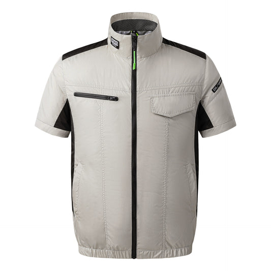 Cross-border Air Conditioning Clothing Summer Cooling Vest USB Fan Vest Summer Prevention Outdoor Refrigeration Workwear Half-sleeve Work Clothes