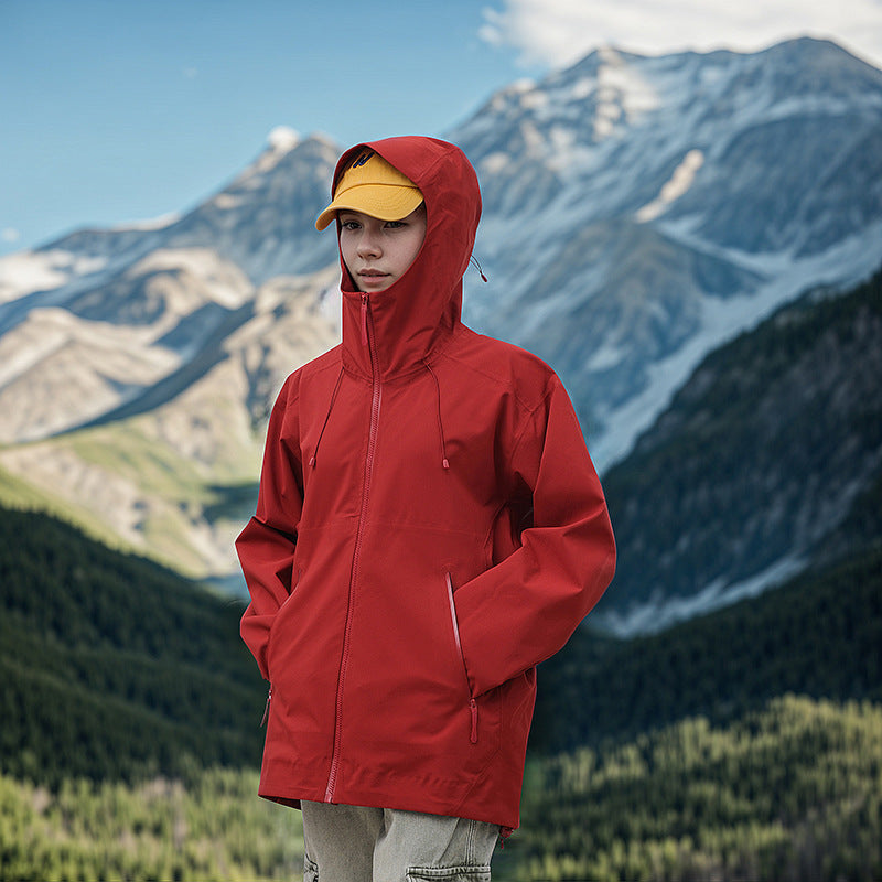 New Bird Home Outdoor Mountaineering Hard Shell Jacket Men's Three-proof Fabric Fashion Trendy Multi-color Optional Couple Jacket