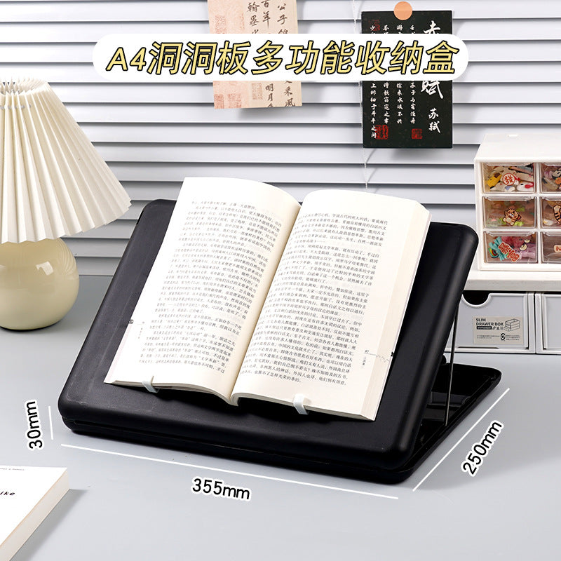 A4 folder paper material storage box student board clip writing pad multifunctional office file storage box