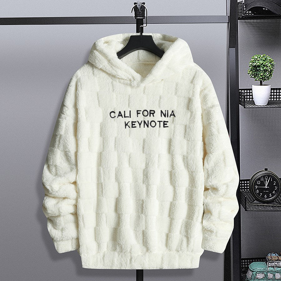 Amazon AliExpress Explosions Loose Hooded Sweatshirt Men's Winter Arctic Fleece Casual plus size Sweatshirt Home Jacket