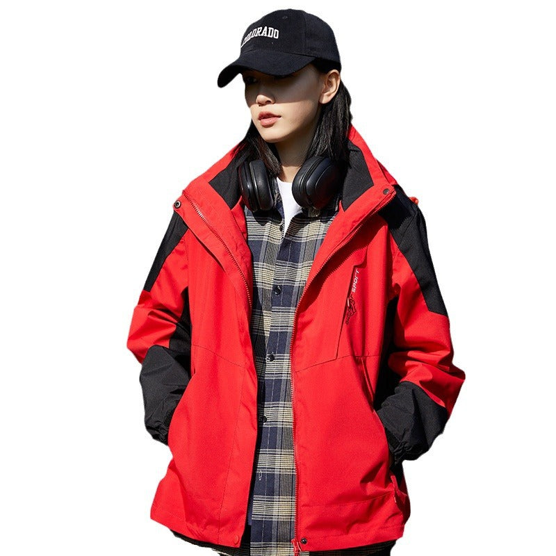 New Style Single Rustic Clothes Men's Windproof Waterproof Warm Jacket Couple's Mountaineering Outdoor Sports Leisure Sportswear