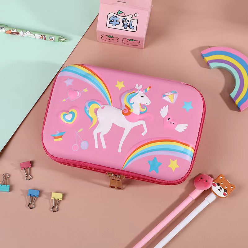 Eva Pencil Box 3D Stereo Large-Capacity Kidsren's Pencil Bag Multi-Functional Student Stationery Popular Pencil Box Waterproof