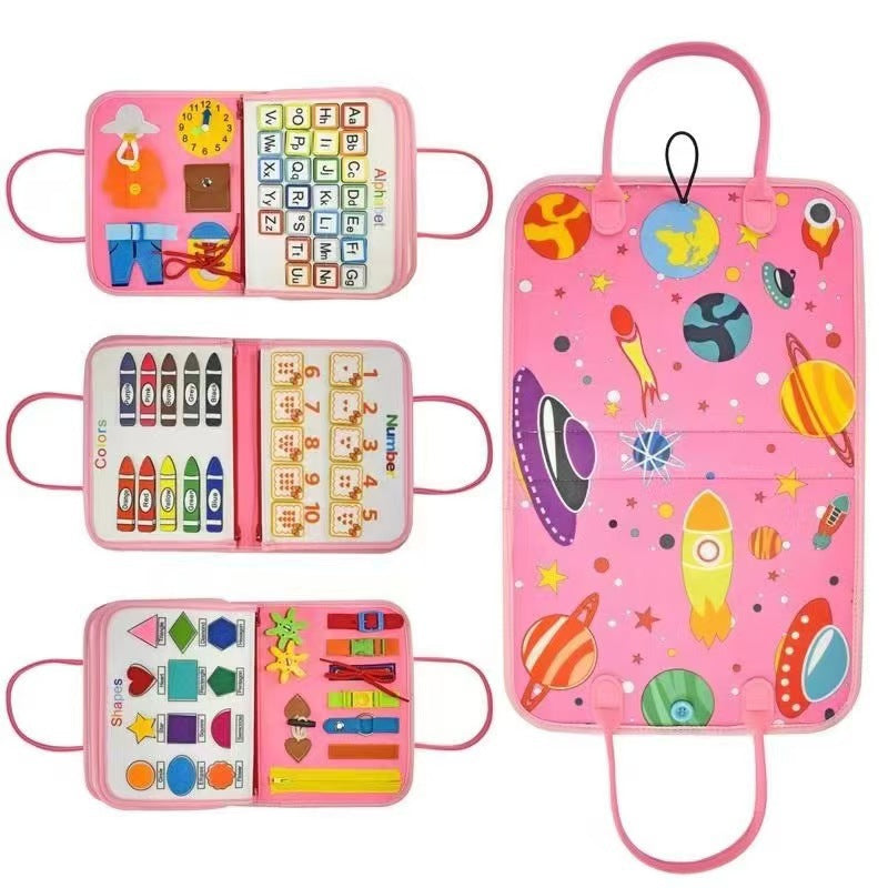Montessori Felt Busy Board - DIY Educational Dressing Board for Children