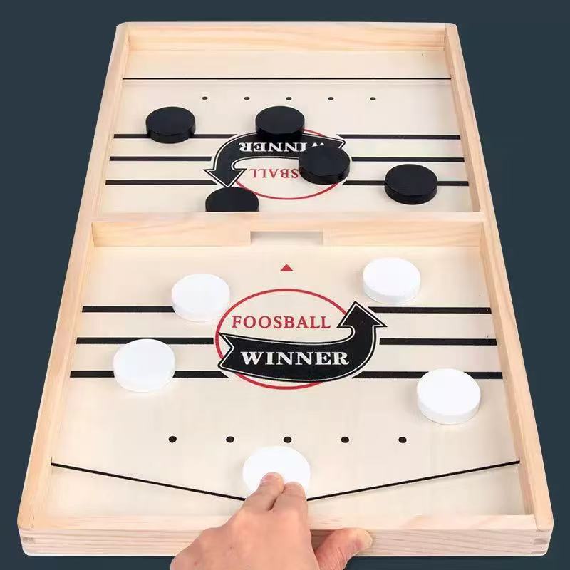 Wooden Bounces Chess Double Battle Ejection Chess Parent-Child Interactive Toys Hand-Eye Coordination Exercise Children's Educational Board Games