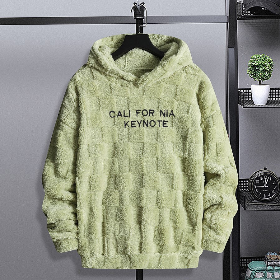 Amazon AliExpress Explosions Loose Hooded Sweatshirt Men's Winter Arctic Fleece Casual plus size Sweatshirt Home Jacket