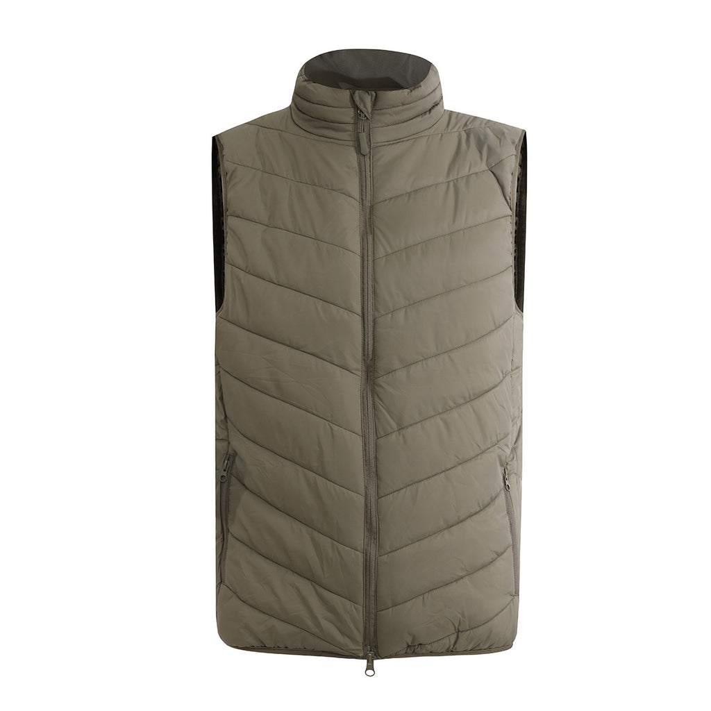 New Men's Vest for Autumn and Winter, Warm American Version, Military Tactical Camouflage, Outdoor Sports, Windproof with Zipper Pockets