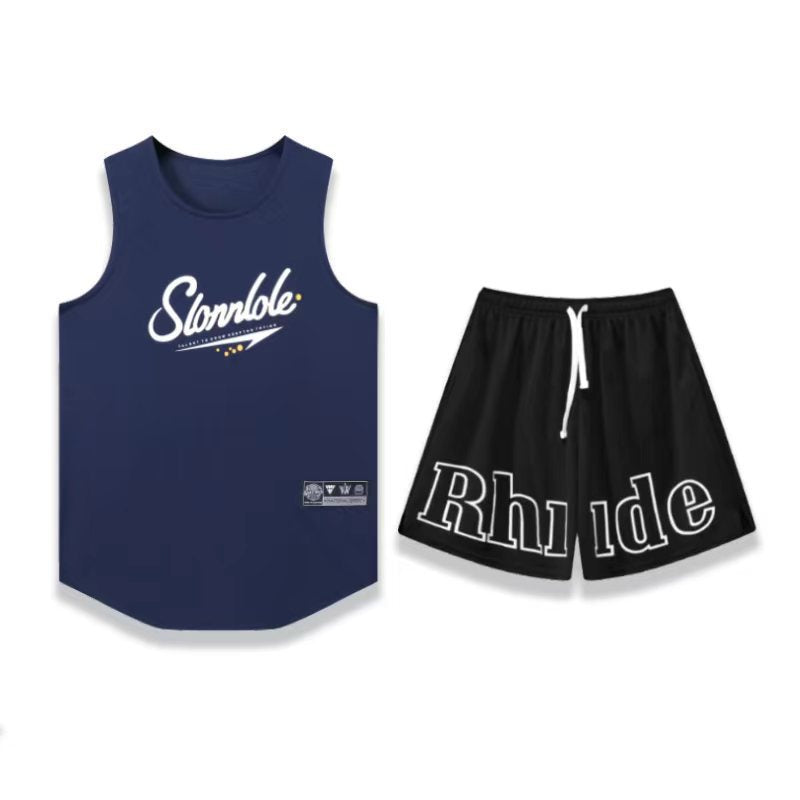 American Basketball Sports Vest Custom Top Shorts Suit Game Training Shooting Uniform Same Style for Men and Women with Personalized Print