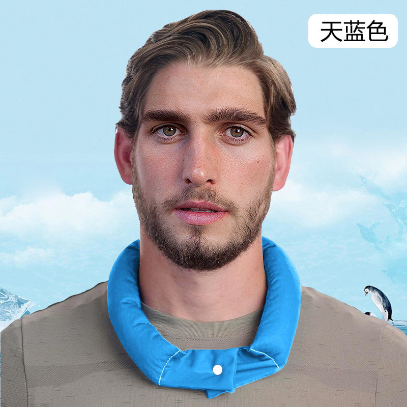 Snap Ice Scarf, Ice Cooling Scarf, Cooling Scarf, Cool Cooling Ice Scarf, Ice Cross-Border Scarf, Amazon Cool Silk Scarf