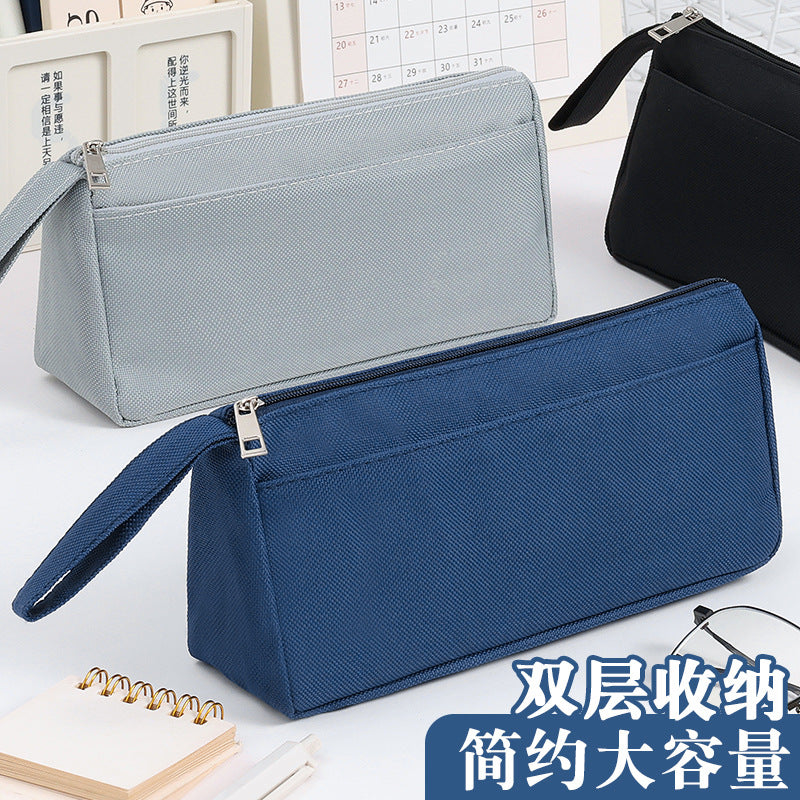Oxford Cloth Pencil Case with Logo - Portable Stationery Bag for Students