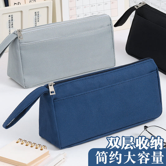 Oxford Cloth Pencil Case with Logo - Portable Stationery Bag for Students