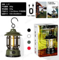 Retro COB Rechargeable Camping Lantern - Portable Multi-Function Tent Light
