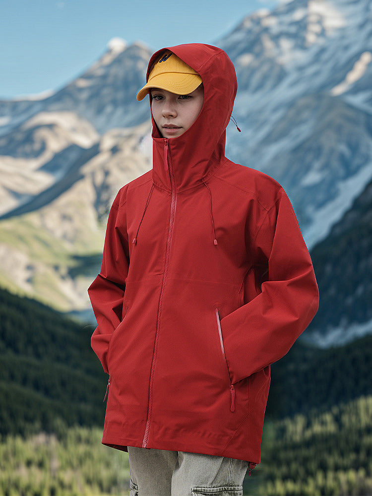 New Bird Home Outdoor Mountaineering Hard Shell Jacket Men's Three-proof Fabric Fashion Trendy Multi-color Optional Couple Jacket