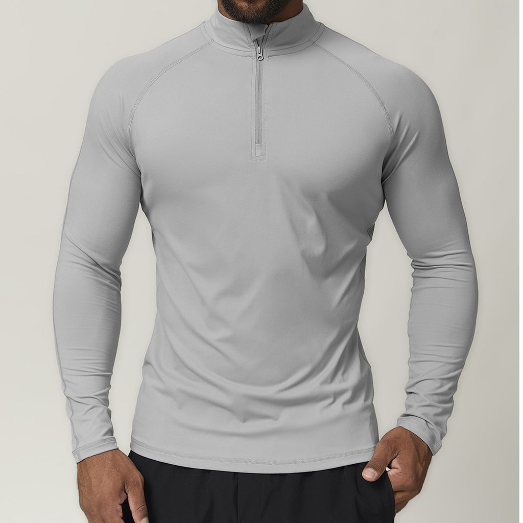 Men's Quick-Dry Long Sleeve Sports T-Shirt - Running Fitness Casual Top