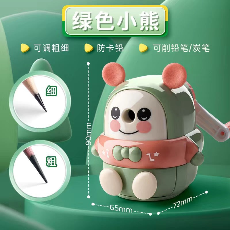Dingbang cartoon pencil sharpener roll pen hand-cranked primary school children's kindergarten automatic Pen pencil sharpener machine
