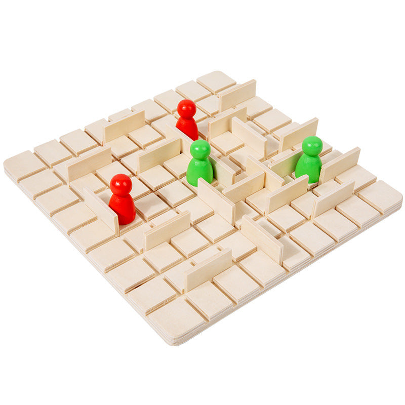 Step by Step Wooden Children's Double Logical Thinking Desktop Game Chess Multiplayer Benefit Intelligence Inspired Brain Toys