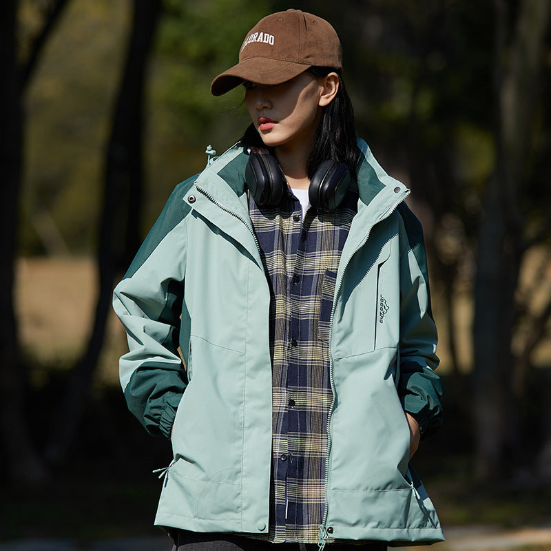 New Style Single Rustic Clothes Men's Windproof Waterproof Warm Jacket Couple's Mountaineering Outdoor Sports Leisure Sportswear