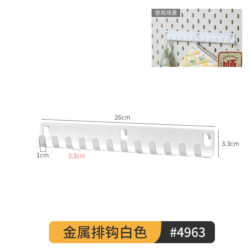 Desktop Perforated Board Storage Rack Organizer Office Partition Workstation Desk Stationery Organizer Shelf No Drilling Required