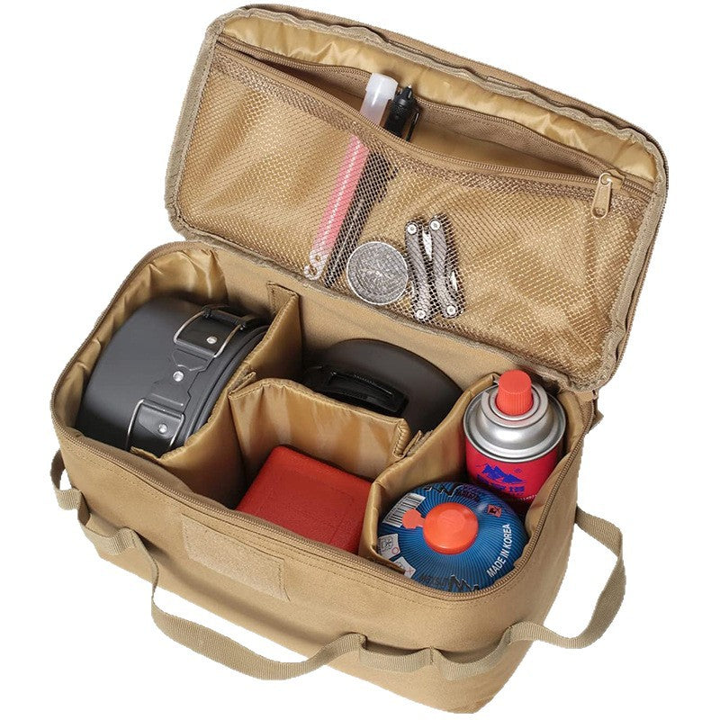 Outdoor Camping Waist Bag, Tableware, Picnic Storage Bag, Military Enthusiast Multifunctional Portable Folding Handbag