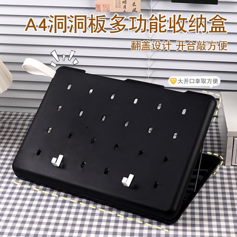 A4 folder paper material storage box student board clip writing pad multifunctional office file storage box