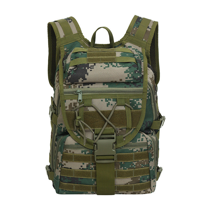 2025 New Men's Outdoor Backpack Travel Bag Large Capacity Oxford Cloth USB Charging Summer Camp Bag Export