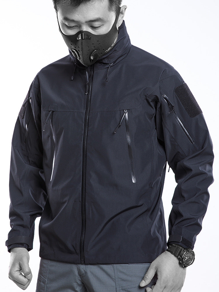Bird's Home Outdoor Hard Shell Full Waterproof Jacket Men's Jacket Pressure Adhesive Windbreaker Jacket Lightweight Mountaineering Suit