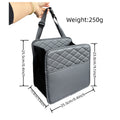Suede Car Seat Back Storage Bag - Multi-Compartment Cup & Item Organizer