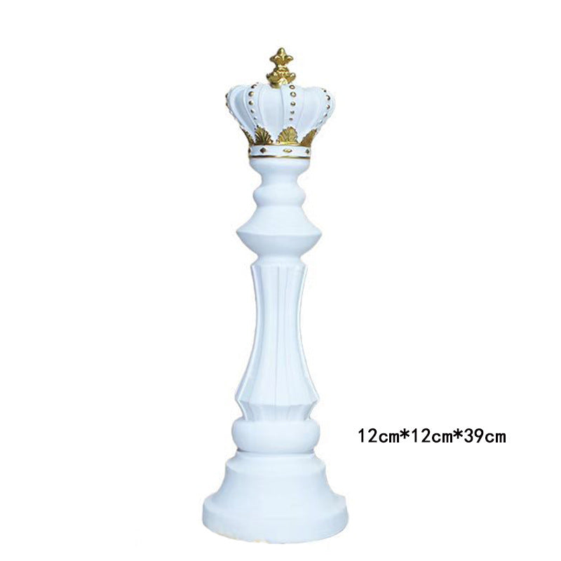 Creative home decoration chess resin decoration window home decoration black white chess ornaments