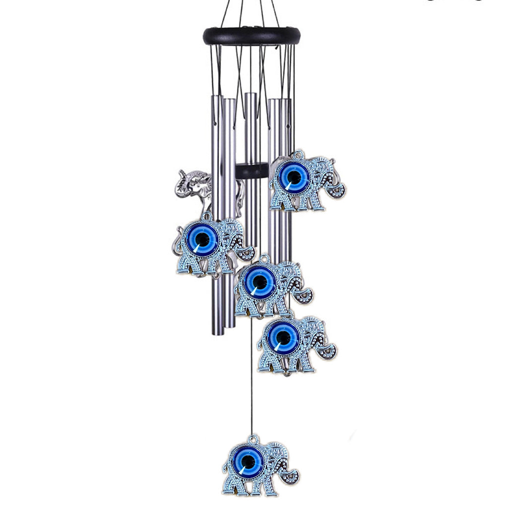 Devil's Eye Aluminum Wind Bell - Indoor & Garden Metal Wind Chime Decoration