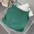 Naked Fashionable Pleated Back Strap Yoga Bra Women's Pilates Running Outdoor Sports Fitness Vest