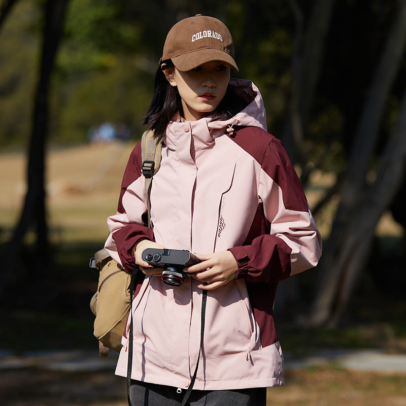 New Style Single Rustic Clothes Men's Windproof Waterproof Warm Jacket Couple's Mountaineering Outdoor Sports Leisure Sportswear