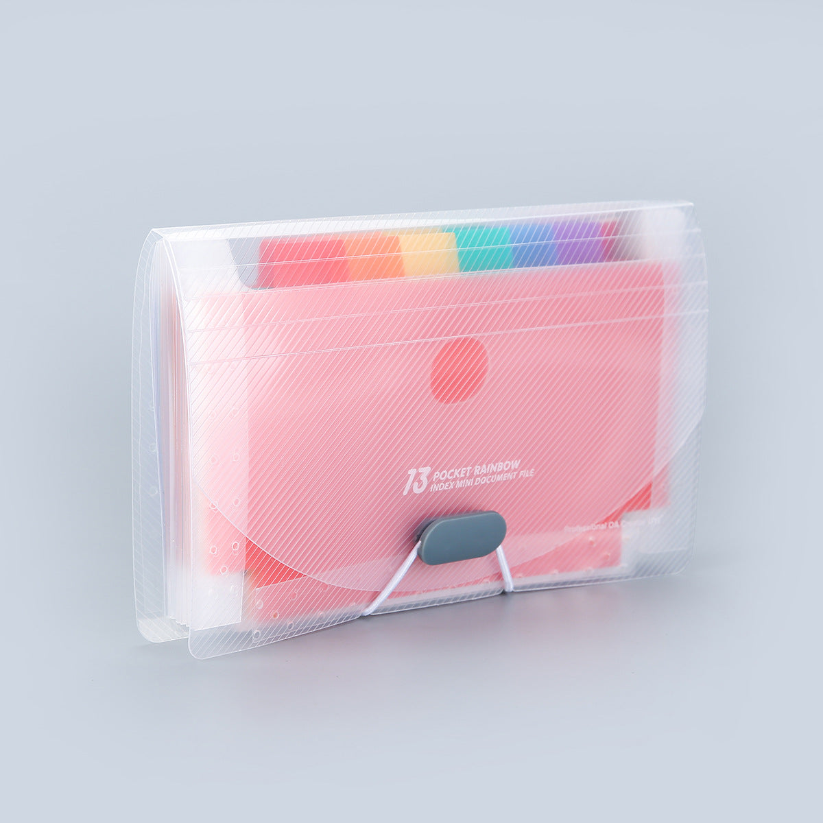 A6 Mini Rainbow Accordion File Folder - 13 Compartments Large Capacity Bill Holder