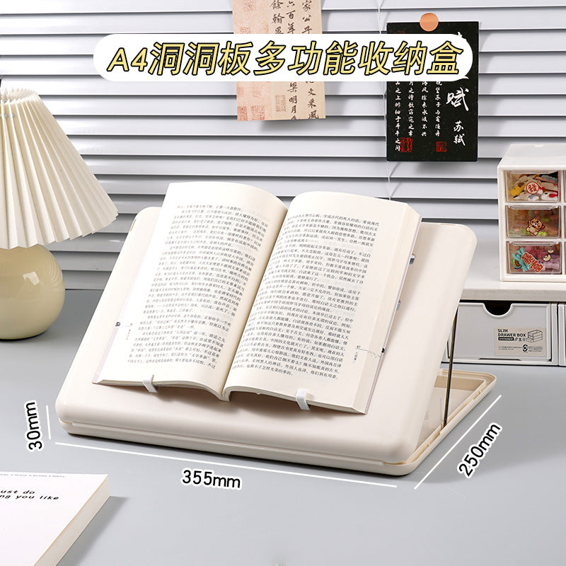A4 folder paper material storage box student board clip writing pad multifunctional office file storage box