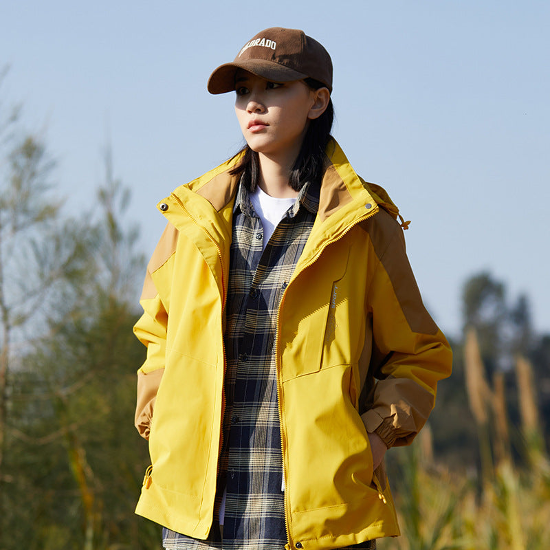 New Style Single Rustic Clothes Men's Windproof Waterproof Warm Jacket Couple's Mountaineering Outdoor Sports Leisure Sportswear