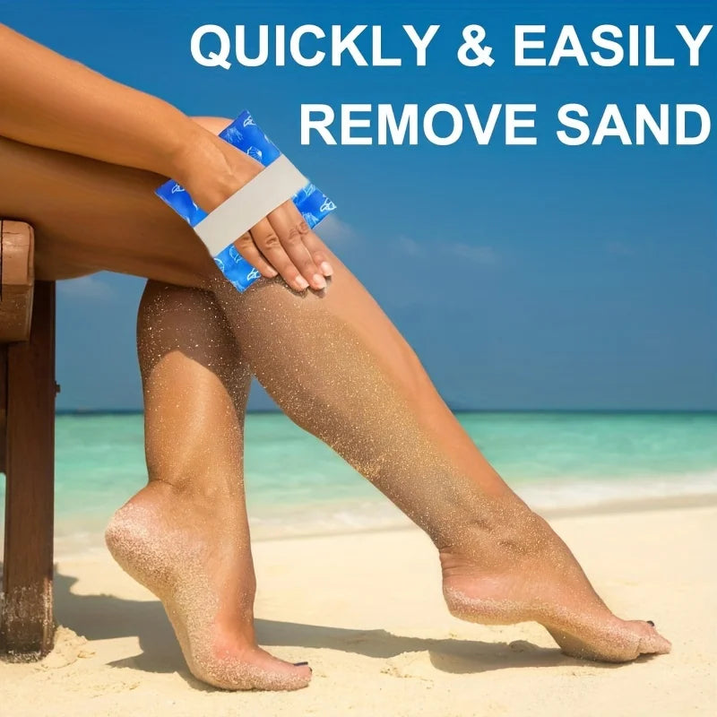 Beach Vacation Essentials Sand Remover Bag Magic Sand Wipe Off Mitt Travel Must Haves for Surfing Swimming Camping Gadgets