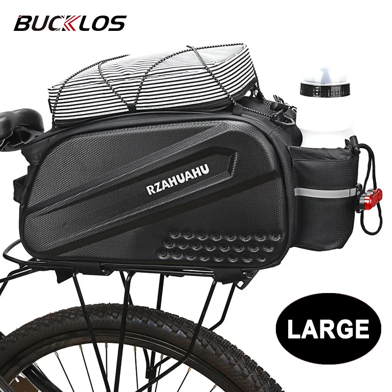 Large Bicycle Saddle Bag Big Capacity Bicycle Carrier Bag Bike Tail Rear Bags Waterproof Cycling Trunk Luggage Shoulder Handbag