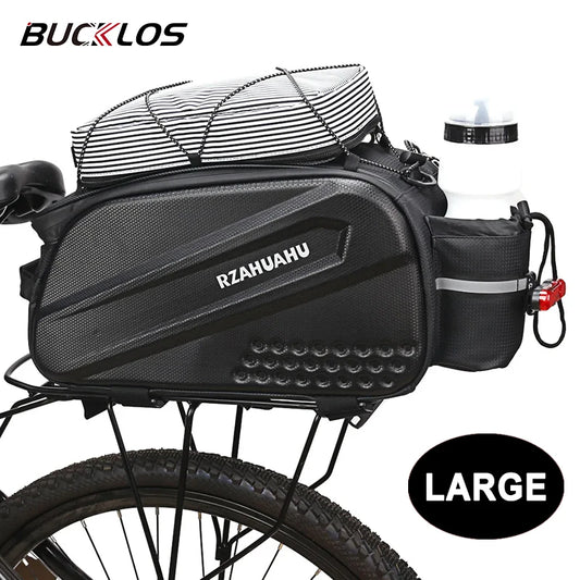 Large Bicycle Saddle Bag Big Capacity Bicycle Carrier Bag Bike Tail Rear Bags Waterproof Cycling Trunk Luggage Shoulder Handbag