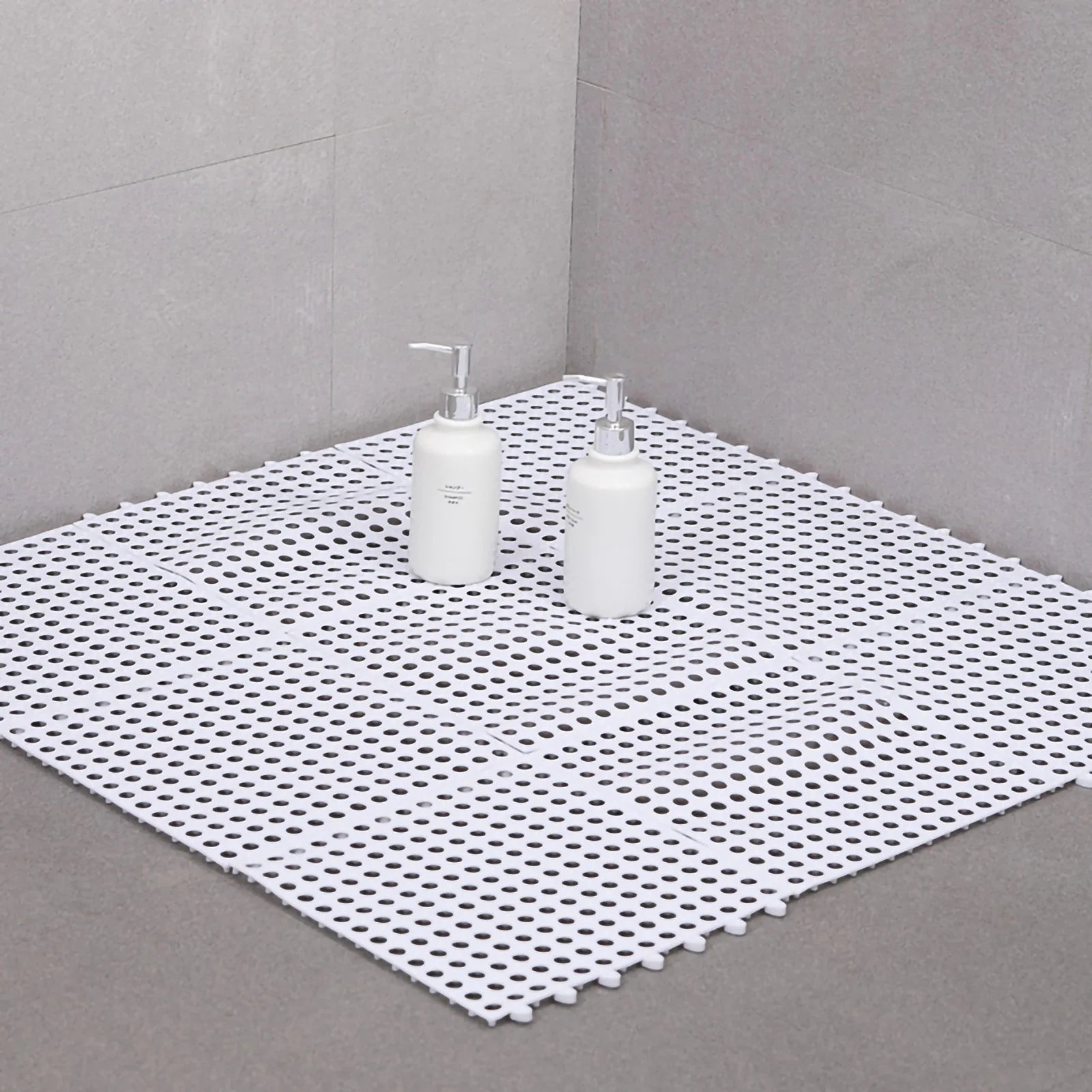 Bathroom Mat 30 X 30cm Prevent Slipping Spliced Comfortable Indoor Bath Mat for Bathrooms Kitchens Residences Household Products
