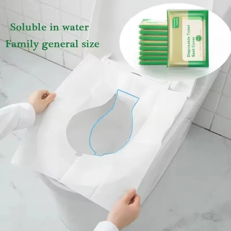 10-100PCS Large Universal Version Disposable Toilet Seat Cover Portable Essential Waterproof Toilet Seat Cushion for Travel