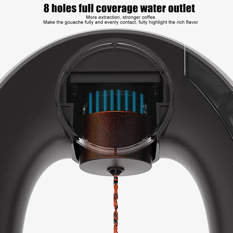 Single Serve Coffee Maker, New Unique Drip Type Constant Temperature Extraction Mini Capsule Coffee Machine for Americano, Tea