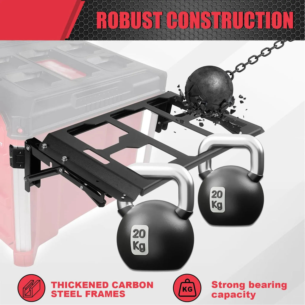 Toolbox Side Mounting Plate Aluminium Alloy Folding Toolbox Mount Versatile Installation Easy Tool Access for Maintenance Work