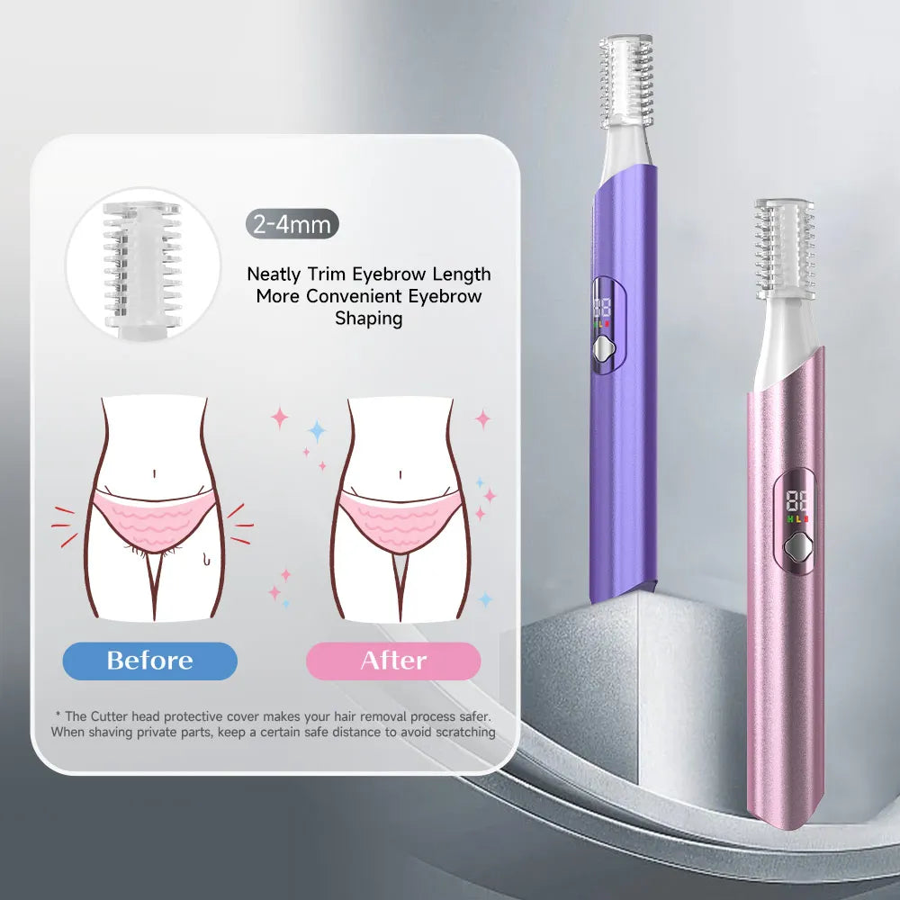 Eyebrow & Nose Trimmer - IPX7 Waterproof Compact