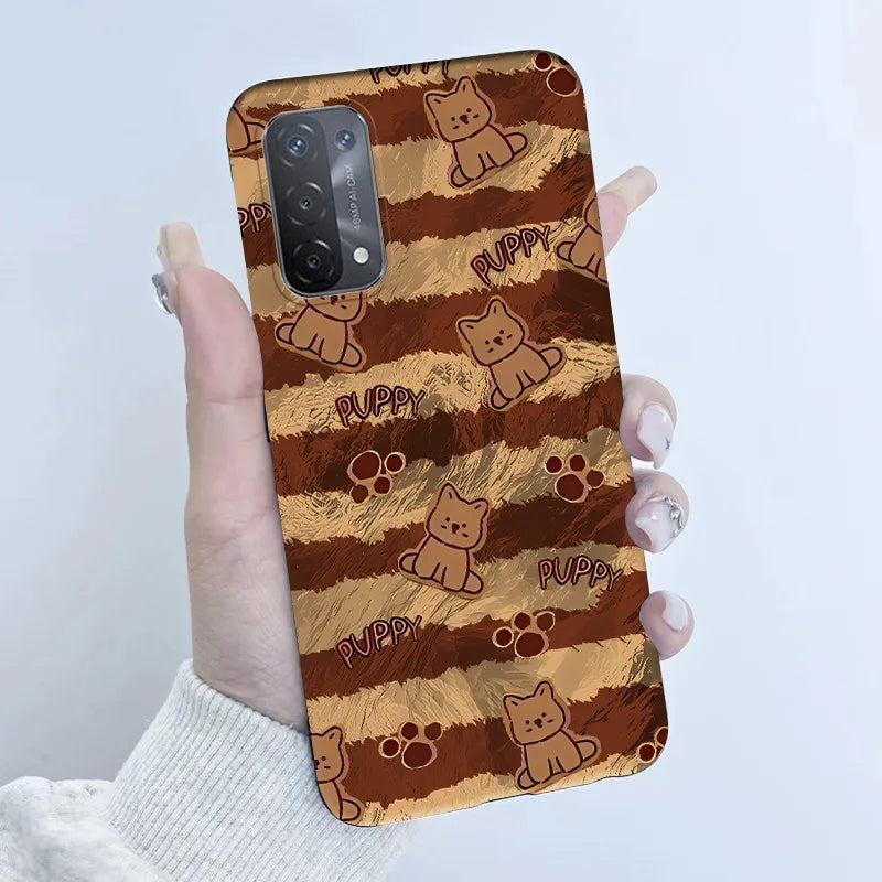 For Oppo A54 5G A74 5G A93 5G Case Soft TPU Silicone Cover Cute Astronaut Panda Phone Case CPH2195 CPH2197 CPH2263 Coque Funda