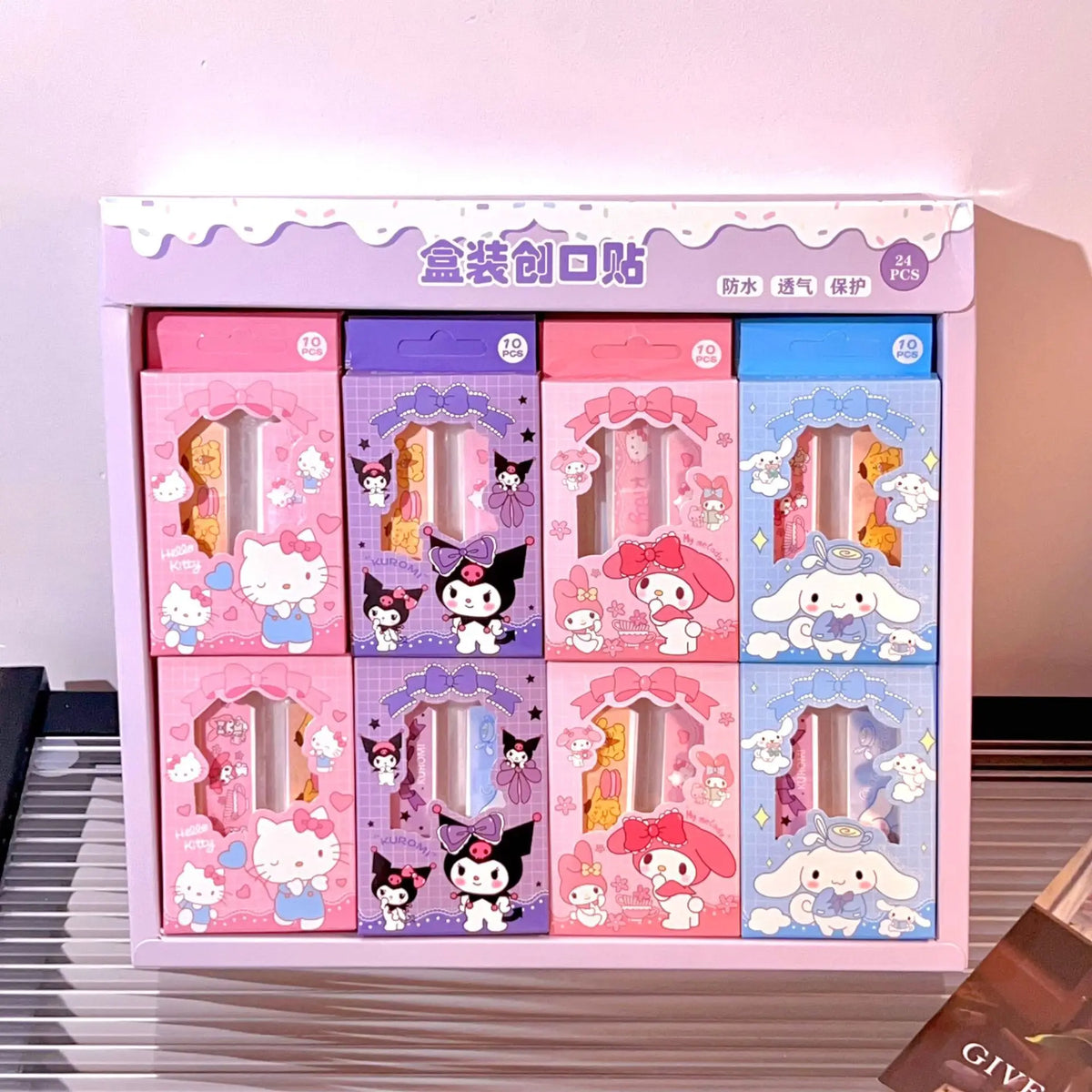 40pcs Kawaii Kids Adhesive Bandages Waterproof Breathable Cute Cartoon OK Bandages