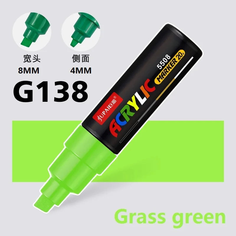 15 Colors Larger Capacity Acrylic Marker Pens,Ultra Wide Head 15MM/8MM Graffiti,Painting,Drawing,advertising posters Art Supplie