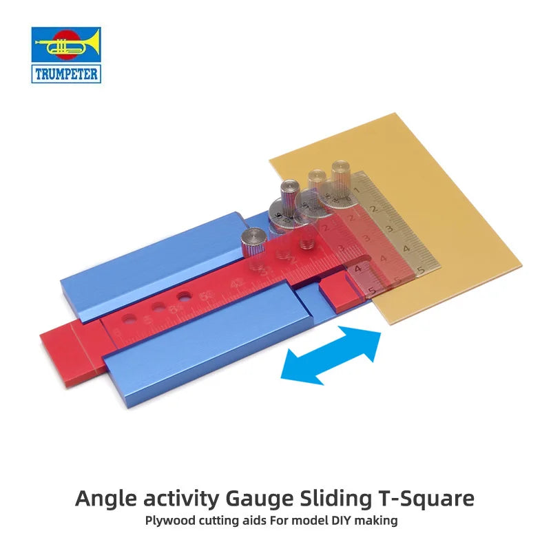 Hobby Model building tools Angle activity Gauge Sliding T-Square Plywood cutting aids For model DIY making